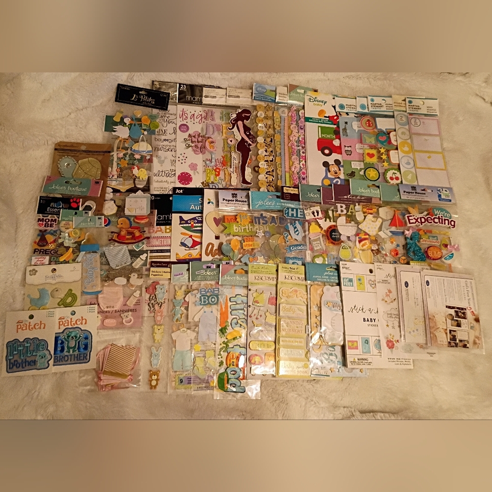 Baby Scrapbook Sticker Lot